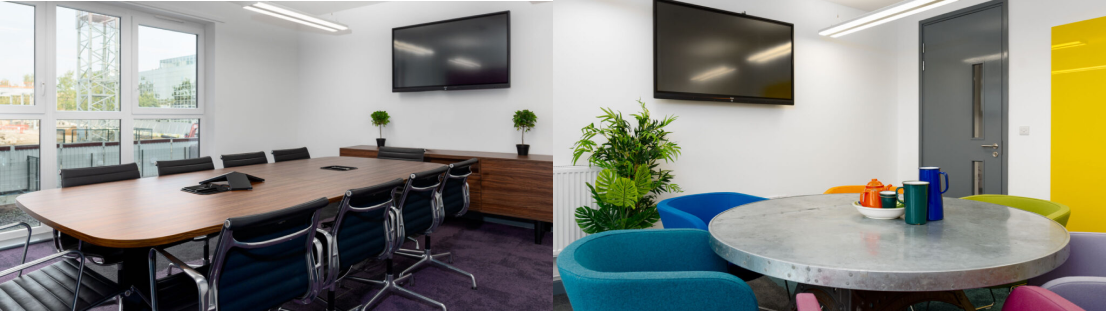 Two different room layouts